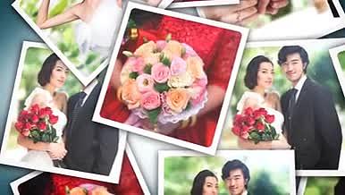 唯美爱心婚庆婚礼电子相册视频的预览图